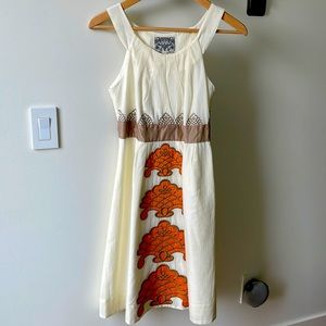 Lovely cream dress from Anthropologie